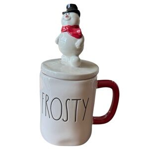 Rae Dunn Frosty the Snowman Mug with Topper
